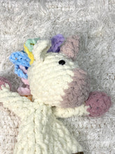 Handmade Crochet Luna the Mini Unicorn Snuggler/Lovey