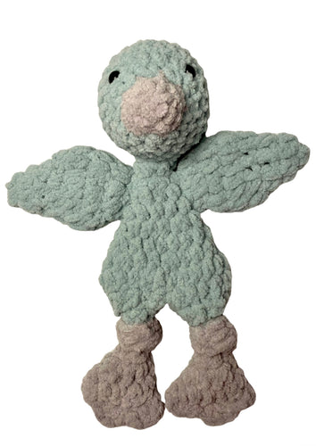 Handmade Crochet Mini Darla the Duck Lovey/Snuggler