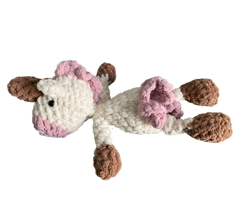 Handmade Crochet Mini Luna the Unicorn Lovey/Snuggler