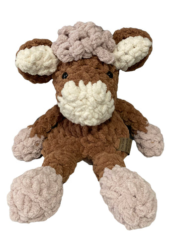 Handmade Crochet Mini Hart Highland the Cow