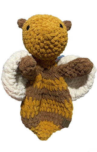 Handmade Benji the Bee Child's Soft Lovey Snuggler Gift Security Blanket