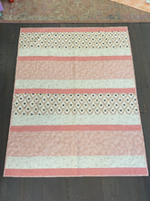 Beautiful Handmade 52" x 40.75" Baby Floral Bee Quilt