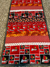 Handmade Quilted University of Louisville Cardinals Table Runner