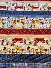 Handmade Quilted 52" x 39" Baby Blanket Western Cowboys Shower Gift