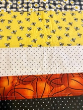 Handmade 47" L x 41" W Baby Quilt with Bees and Basketballs
